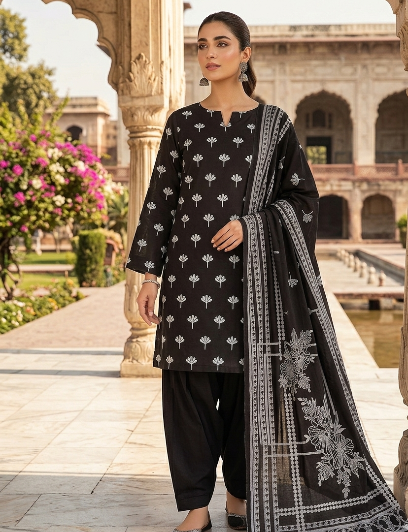 ELVIZAS Luxury Unstitched – Jacquard & Brosia 3-Piece Collection