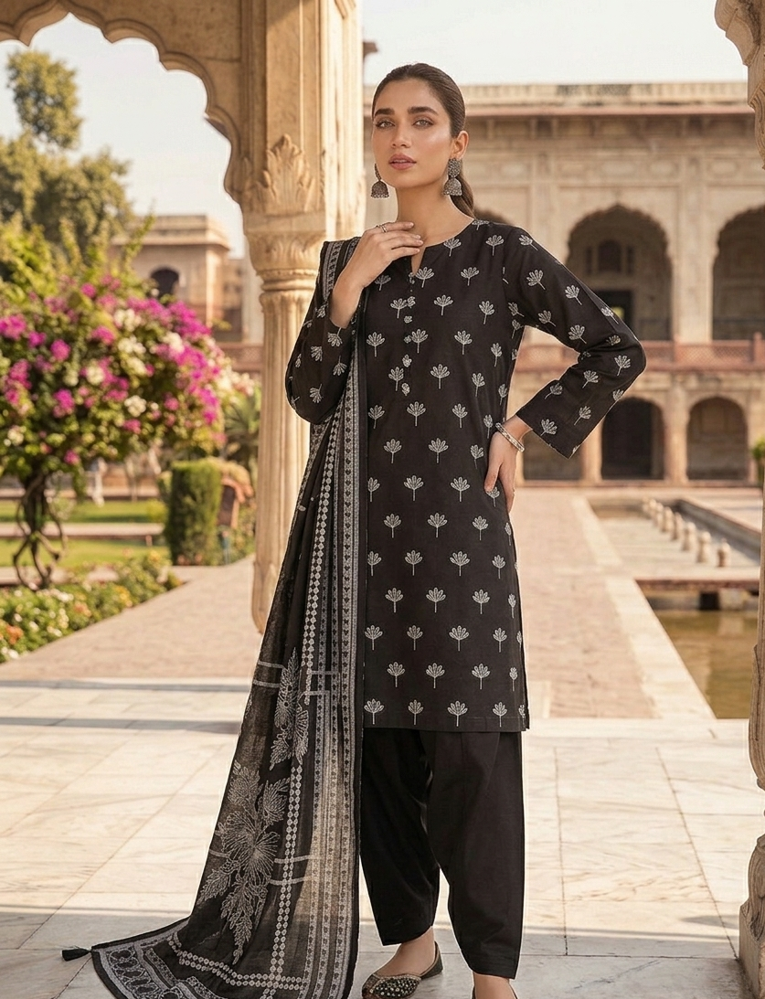 ELVIZAS Luxury Unstitched – Jacquard & Brosia 3-Piece Collection
