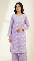 Lavender Blossom – Premium Embroidered Lawn 2-Piece Set