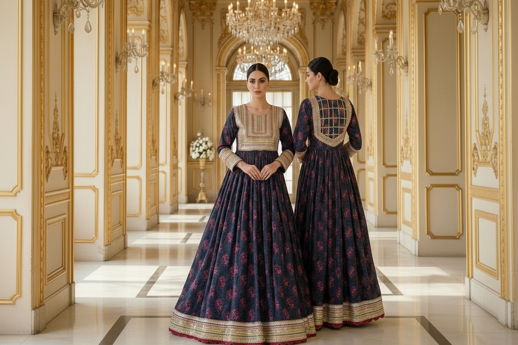 Elvizas Signature Afghani Collection: Midnight Petals